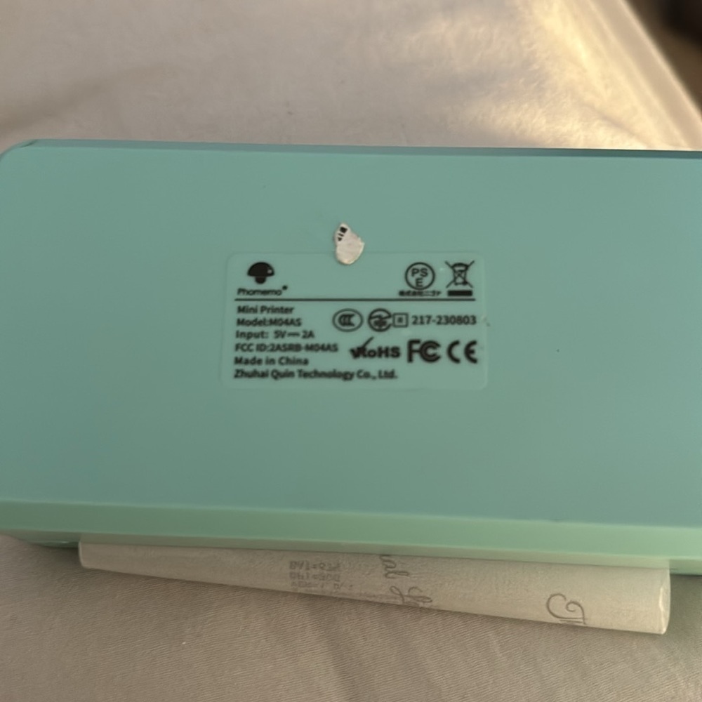 🆕Memoqueen Portable Thermal Printer M04AS Inkless Sticker Printer Bluetooth - Picture 10 of 11